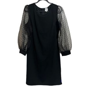 NWT Naïf Black Long See Through Sleeve Dress M